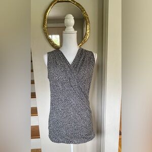 White House Black Market Sleeveless Wrap Top